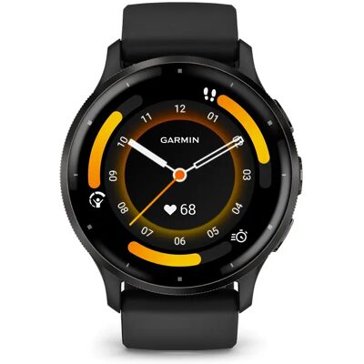 Garmin Venu 3 fekete fekete bőr és szilikon szíjjal Garmin Venu 3 fekete fekete bőr és szilikon szíjjal
