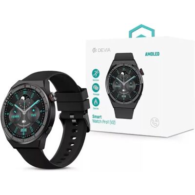 DEVIA Pro1 (V2) SmartWatch - Kör, Uniszex, 1.43" - Okosóra DEVIA Pro1 (V2) SmartWatch - Kör, Uniszex, 1.43" - Okosóra