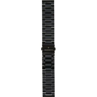 GARETT Solid univerzális fém szíj 22 mm fekete GARETT Solid univerzális fém szíj 22 mm fekete