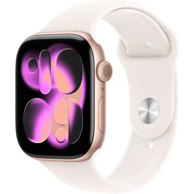 Apple Watch Series 11 GPS + Cellular 46mm rozéarany alumínium tok lágy rózsaszín sportszíj S/M Apple Watch Series 11 GPS + Cellular 46mm rozéarany alumínium tok lágy rózsaszín sportszíj S/M