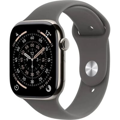 Apple Watch Series 11 GPS + Cellular 46mm natúr titán tok kőszürke sportszíj M/L Apple Watch Series 11 GPS + Cellular 46mm natúr titán tok kőszürke sportszíj M/L
