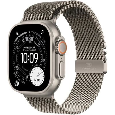 Apple Watch Ultra 3 GPS + Cellular 49mm natúr titán tok natúr titán milánói szíj L Apple Watch Ultra 3 GPS + Cellular 49mm natúr titán tok natúr titán milánói szíj L