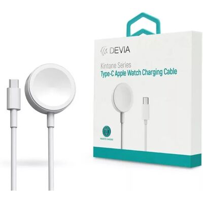 DEVIA Smart Series mágneses Type-C töltőkábel Apple Watch-hoz fehér DEVIA Smart Series mágneses Type-C töltőkábel Apple Watch-hoz fehér