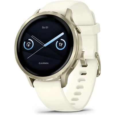 Garmin Venu 4 41mm Lunar Gold csontszínű szilikon szíjjal (ED) Garmin Venu 4 41mm Lunar Gold csontszínű szilikon szíjjal (ED)