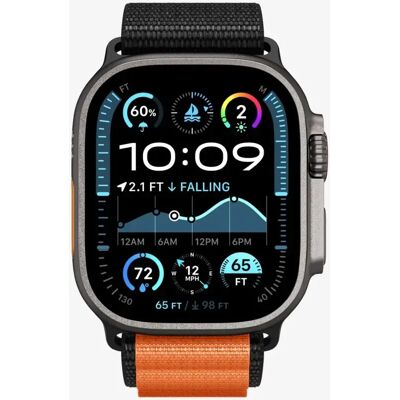 SPIGEN WBF1 pótszíj Apple Watch Series 11 46mm fekete/narancssárga SPIGEN WBF1 pótszíj Apple Watch Series 11 46mm fekete/narancssárga