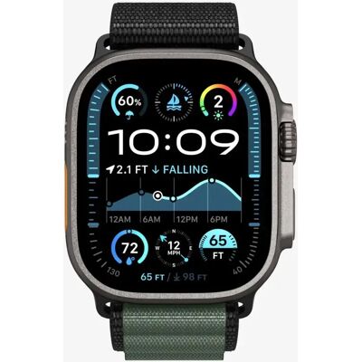 SPIGEN WBF1 pótszíj Apple Watch Series 11 46mm fekete/sötétzöld SPIGEN WBF1 pótszíj Apple Watch Series 11 46mm fekete/sötétzöld