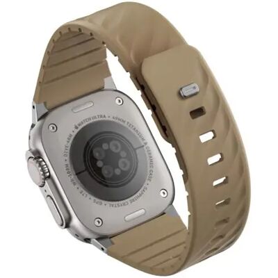 UNIQ Fluo Apple Watch 40/41/42/44/45/46/49mm mágneses szíj, bézs SP113005 UNIQ Fluo Apple Watch 40/41/42/44/45/46/49mm mágneses szíj, bézs SP113005