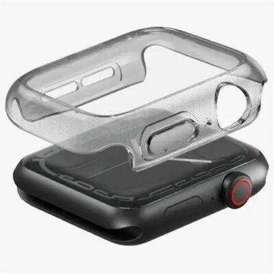 UNIQ Garde Apple Watch 11/Watch 10 46mm műanyag tok kijelzővédelemmel, fekete SP113012 UNIQ Garde Apple Watch 11/Watch 10 46mm műanyag tok kijelzővédelemmel, fekete SP113012
