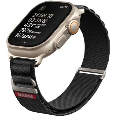 SKINARMA Kobu Apple Watch állítható szíj 49/45/44/42MM fekete SP113468 SKINARMA Kobu Apple Watch állítható szíj 49/45/44/42MM fekete SP113468