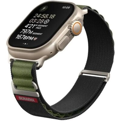SKINARMA Kobu Apple Watch állítható szíj 49/45/44/42MM zöld SP113470 SKINARMA Kobu Apple Watch állítható szíj 49/45/44/42MM zöld SP113470