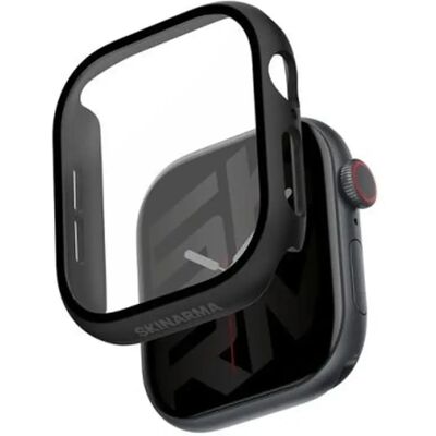 SKINARMA Gado Apple Watch 11 / Watch 10 46mm üvegfólia tok fekete SP113489 SKINARMA Gado Apple Watch 11 / Watch 10 46mm üvegfólia tok fekete SP113489