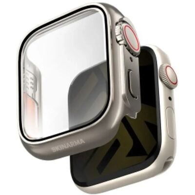 SKINARMA Gado Apple Watch 11 / Watch 10 46mm edzett üveg tok ezüst SP113496 SKINARMA Gado Apple Watch 11 / Watch 10 46mm edzett üveg tok ezüst SP113496