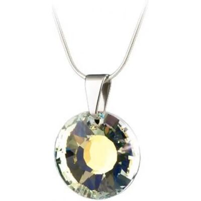 ART CRYSTELLA Nap formájú fehér színjátszós nyaklánc Swarovski kristállyal 19mm ART CRYSTELLA Nap formájú fehér színjátszós nyaklánc Swarovski kristállyal 19mm
