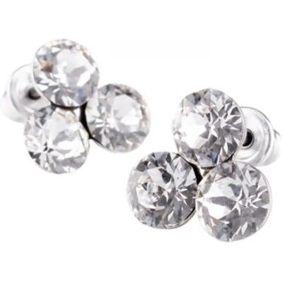 ART CRYSTELLA Natúr fehér fülbevaló Swarovski kristállyal 11mm ART CRYSTELLA Natúr fehér fülbevaló Swarovski kristállyal 11mm