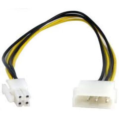 KOLINK Molex ATX 4 pin Átalakító Fehér 10cm KKTP0404 KOLINK Molex ATX 4 pin Átalakító Fehér 10cm KKTP0404
