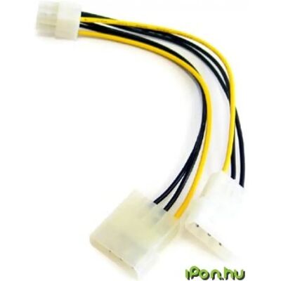 KOLINK Molex BTX 6 pin Átalakító Fehér 20cm KKTP0406 KOLINK Molex BTX 6 pin Átalakító Fehér 20cm KKTP0406