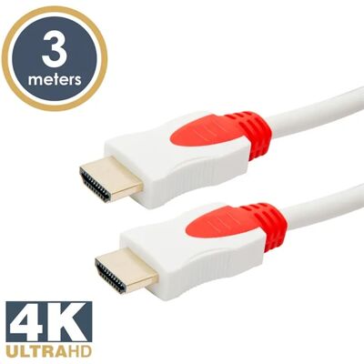 DELIGHT HDMI Összekötő Fehér 3m 20423 DELIGHT HDMI Összekötő Fehér 3m 20423