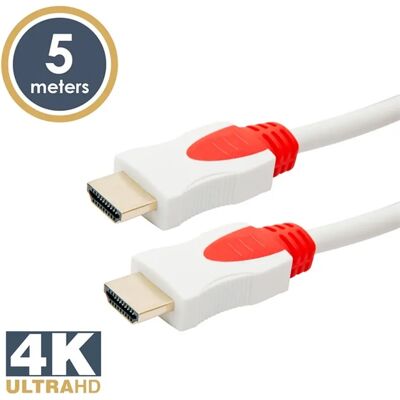 DELIGHT HDMI Összekötő Fehér 5m 20424 DELIGHT HDMI Összekötő Fehér 5m 20424