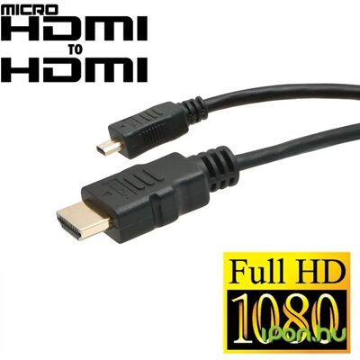 DELIGHT Micro HDMI Átalakító Fekete 3m 20425 DELIGHT Micro HDMI Átalakító Fekete 3m 20425