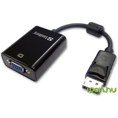 Sandberg DisplayPort 1.2/1.2a VGA/D-Sub Átalakító Fekete 5cm 508-43 Sandberg DisplayPort 1.2/1.2a VGA/D-Sub Átalakító Fekete 5cm 508-43