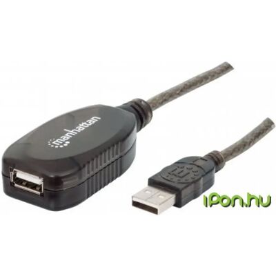 MANHATTAN USB Hosszabbító Fekete 10m 150248 MANHATTAN USB Hosszabbító Fekete 10m 150248