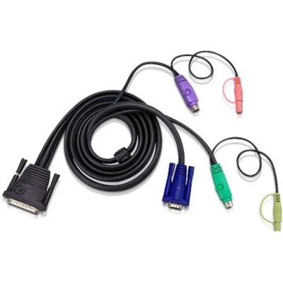 Aten 2L-1703P 3M PS/2 KVM Cable with Audio Aten 2L-1703P 3M PS/2 KVM Cable with Audio