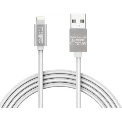 DELIGHT USB Lightning Töltő/adatkábel Fehér 1m 55442I-WH DELIGHT USB Lightning Töltő/adatkábel Fehér 1m 55442I-WH