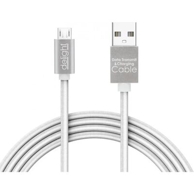 DELIGHT USB Micro USB Átalakító Fehér 1m 55442M-WH DELIGHT USB Micro USB Átalakító Fehér 1m 55442M-WH