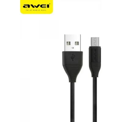 AWEI USB Micro USB Átalakító Fekete 1m AWEI USB Micro USB Átalakító Fekete 1m