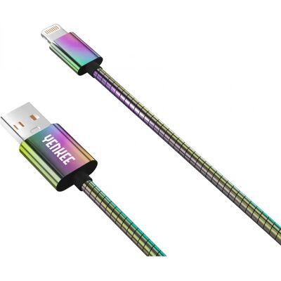 YENKEE USB Lightning Töltő/adatkábel Acél 1m YCU 651 YENKEE USB Lightning Töltő/adatkábel Acél 1m YCU 651