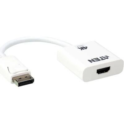 Aten DisplayPort 1.2/1.2a HDMI 2.0 Átalakító Fehér 10cm VC986B Aten DisplayPort 1.2/1.2a HDMI 2.0 Átalakító Fehér 10cm VC986B