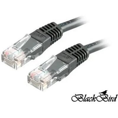 BLACKBIRD UTP CAT5E Összekötő Fekete 5m BH1226 BLACKBIRD UTP CAT5E Összekötő Fekete 5m BH1226