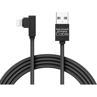 DELIGHT USB Lightning Töltő/adatkábel Fekete 2m 55444I-BK DELIGHT USB Lightning Töltő/adatkábel Fekete 2m 55444I-BK
