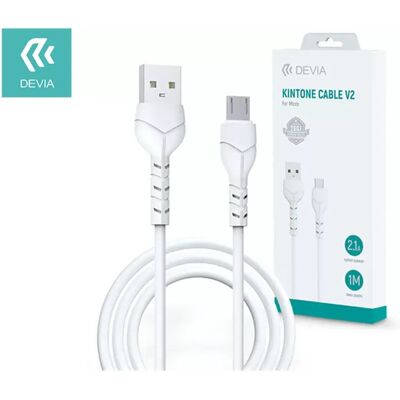 DEVIA USB Micro USB Átalakító Fehér 1m ST351129 DEVIA USB Micro USB Átalakító Fehér 1m ST351129