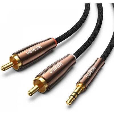 UGREEN Jack RCA Átalakító Fekete 1m 80845 UGREEN Jack RCA Átalakító Fekete 1m 80845