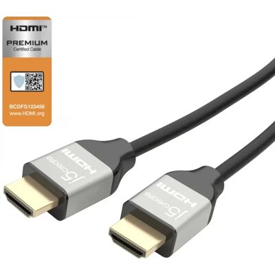 J5CREATE HDMI 2.0 Összekötő Fekete-Szürke 2m JDC52 J5CREATE HDMI 2.0 Összekötő Fekete-Szürke 2m JDC52