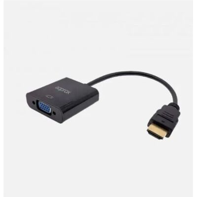 APPROX HDMI VGA/D-Sub Átalakító Fekete 10cm APPC11V3 APPROX HDMI VGA/D-Sub Átalakító Fekete 10cm APPC11V3