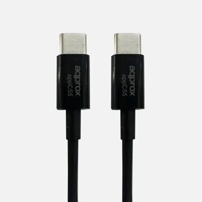 APPROX USB 2.0 Type C Összekötő Fekete 1m APPC55 APPROX USB 2.0 Type C Összekötő Fekete 1m APPC55