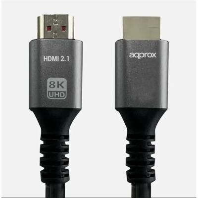 APPROX HDMI 2.1 Összekötő Fekete 1m APPC62 APPROX HDMI 2.1 Összekötő Fekete 1m APPC62