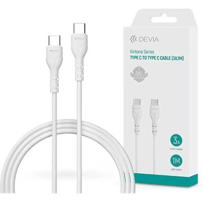 DEVIA USB 2.0 Type C Összekötő Fehér 1m ST379543 DEVIA USB 2.0 Type C Összekötő Fehér 1m ST379543