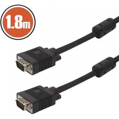 DELIGHT VGA/D-Sub Összekötő Fekete 1.8m 20191 DELIGHT VGA/D-Sub Összekötő Fekete 1.8m 20191