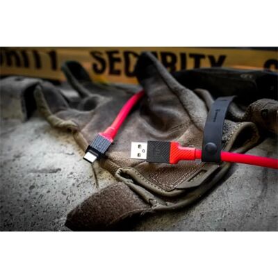 TACTICAL Fat Man USB / Type-C töltő- és adatkábel 1m piros TACTICAL Fat Man USB / Type-C töltő- és adatkábel 1m piros