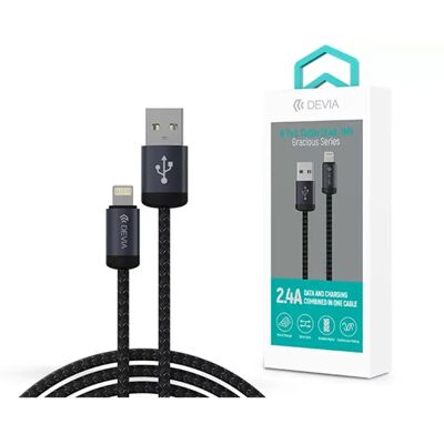 DEVIA USB Lightning Töltő/adat Fekete 1m ST108035 DEVIA USB Lightning Töltő/adat Fekete 1m ST108035