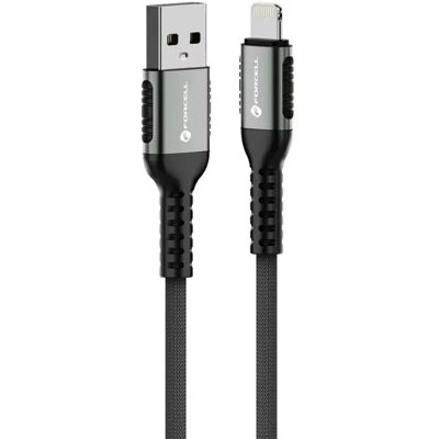 FORCELL USB Lightning Töltő/adat Fekete 1.2m --- FORCELL USB Lightning Töltő/adat Fekete 1.2m ---