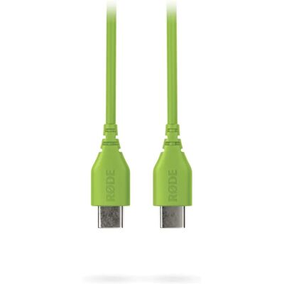 RODE SC22 csúcsminőségű kerek keresztmetszetű USB-C - USB-C összekötő kábel 30cm zöld RODE SC22 csúcsminőségű kerek keresztmetszetű USB-C - USB-C összekötő kábel 30cm zöld