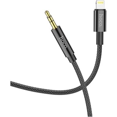 HOCO UPA19 Audio Jack 35mm / Lightning ( 8-pin ) kábel 1m fekete HOCO UPA19 Audio Jack 35mm / Lightning ( 8-pin ) kábel 1m fekete