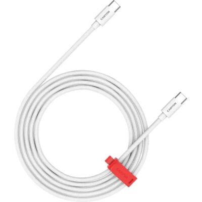 Canyon USB 2.0 Type C Összekötő Fehér 1.2m CND-CC60AB12W Canyon USB 2.0 Type C Összekötő Fehér 1.2m CND-CC60AB12W