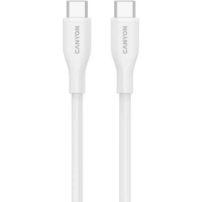 Canyon USB 2.0 Type C Összekötő Fehér 1m CNS-CC60SC10W Canyon USB 2.0 Type C Összekötő Fehér 1m CNS-CC60SC10W
