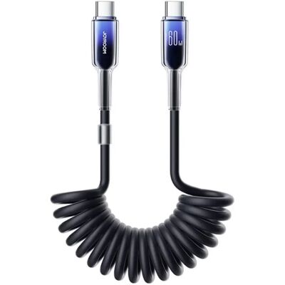 JOYROOM USB 2.0 Type C Összekötő Fekete 1.5m S-A43 C-C JOYROOM USB 2.0 Type C Összekötő Fekete 1.5m S-A43 C-C