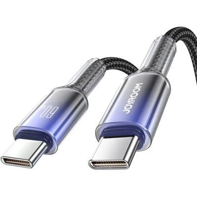 JOYROOM USB 2.0 Type C Összekötő Fekete 1.2m S-A42 C-C Bl JOYROOM USB 2.0 Type C Összekötő Fekete 1.2m S-A42 C-C Bl